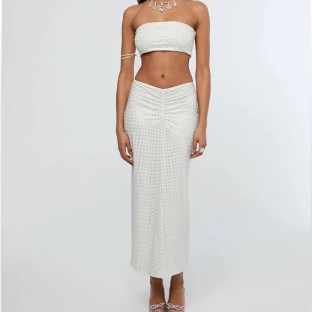 Sequin crystal two piece We Wore What set